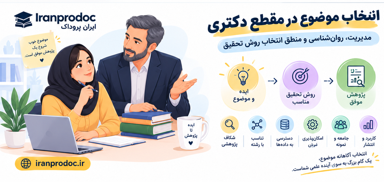 انتخاب موضوع در مقطع دکتری