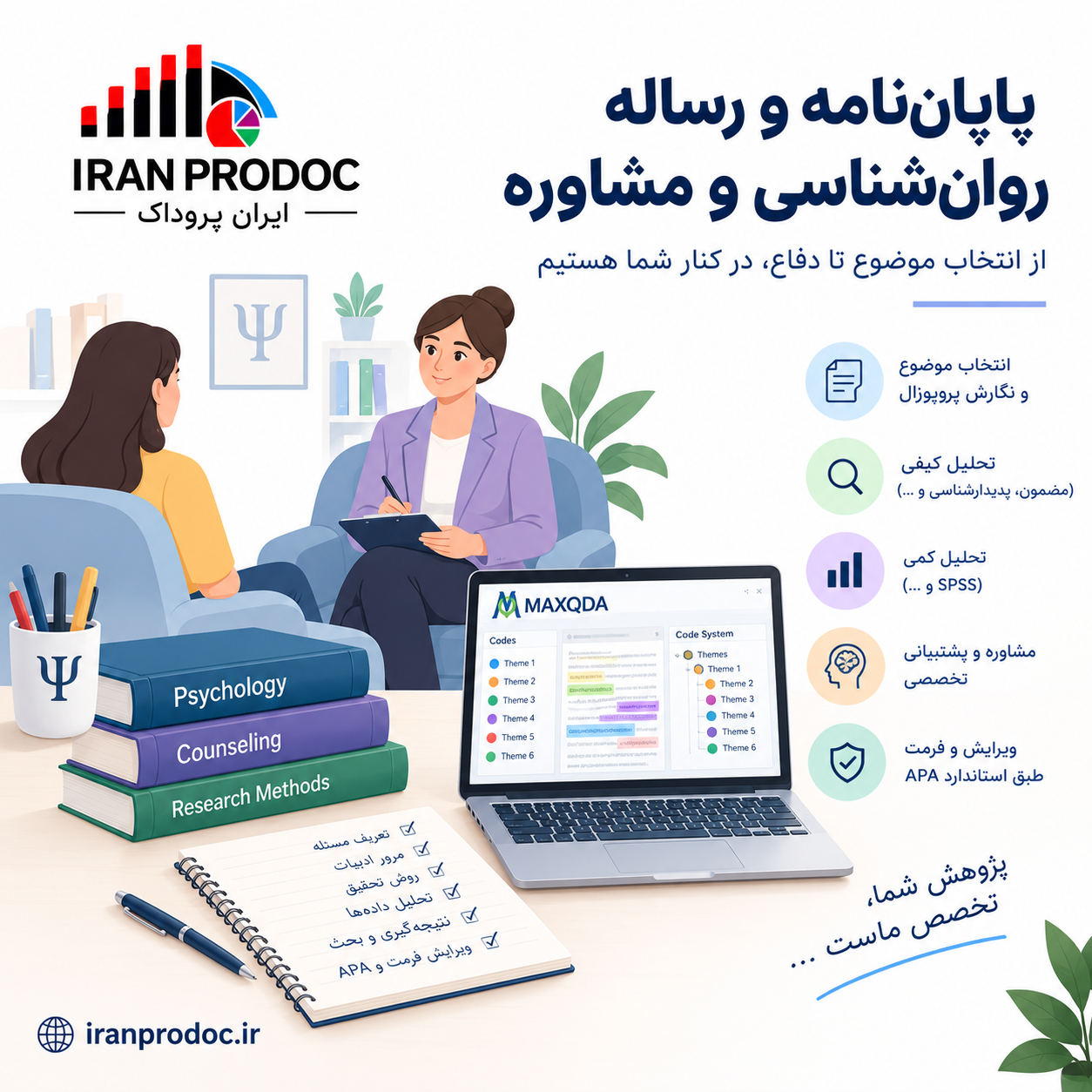پایان‌نامه روان‌شناسی و مشاوره